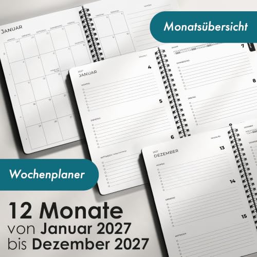 Terminplaner 2027 A5 Detailansicht