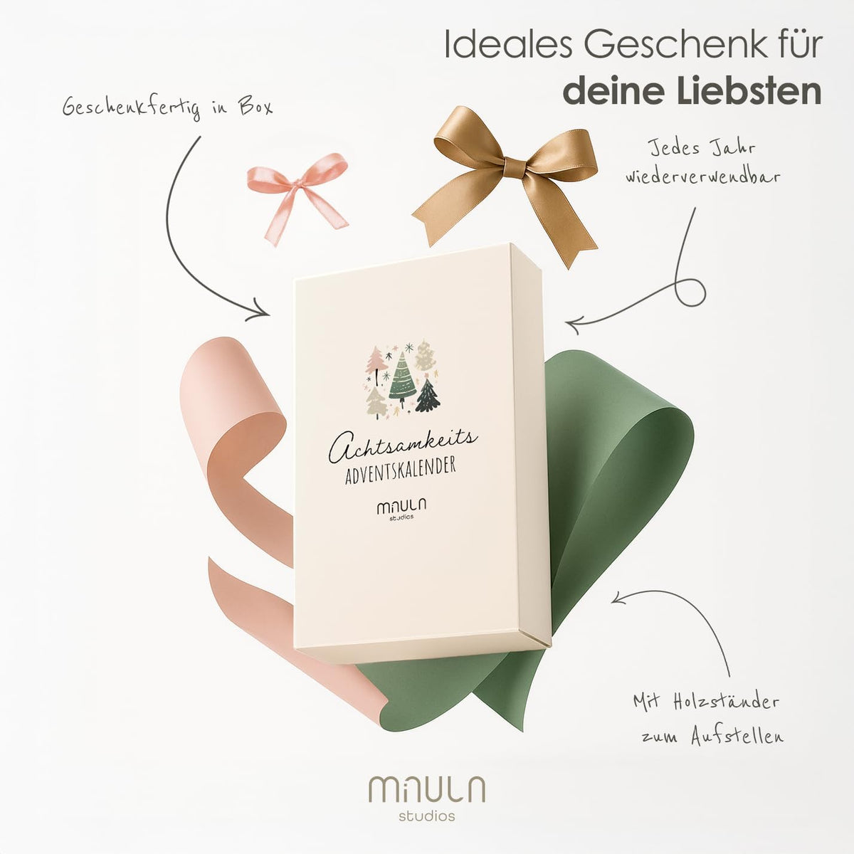 Achtsamkeits-Adventskalender 2026 – 24 Impulse – Pastell – Details, Bild 4