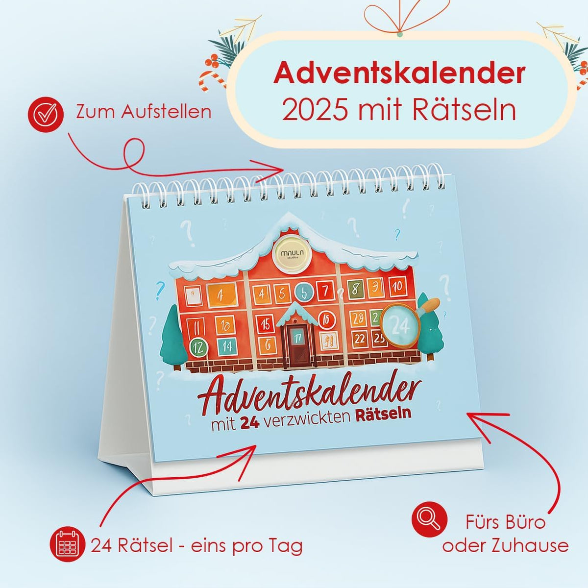 Rätsel Adventskalender 2026 – 24 knifflige Pausen für den Kopf – Details, Bild 4