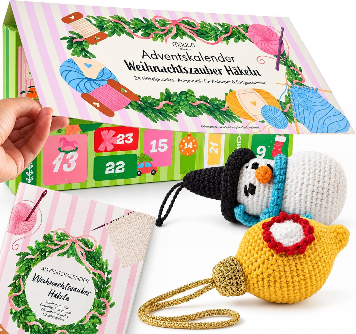 Häkel-Adventskalender 2026 – 24 Amigurumi-Projekte – Produktansicht