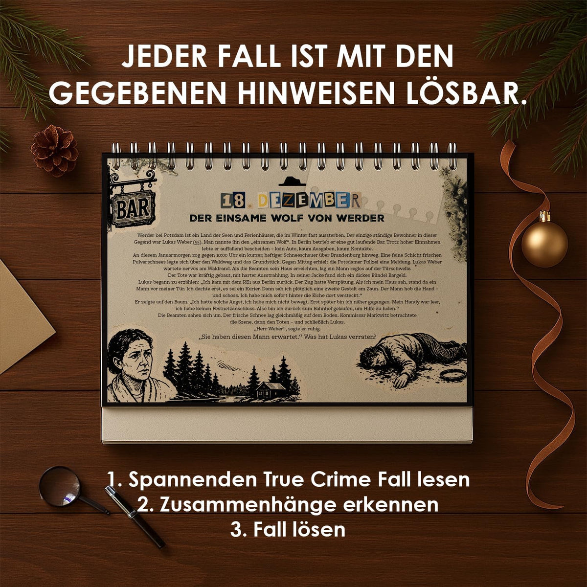 True Crime Adventskalender 2026 – 24 neue Fälle – Details, Bild 3
