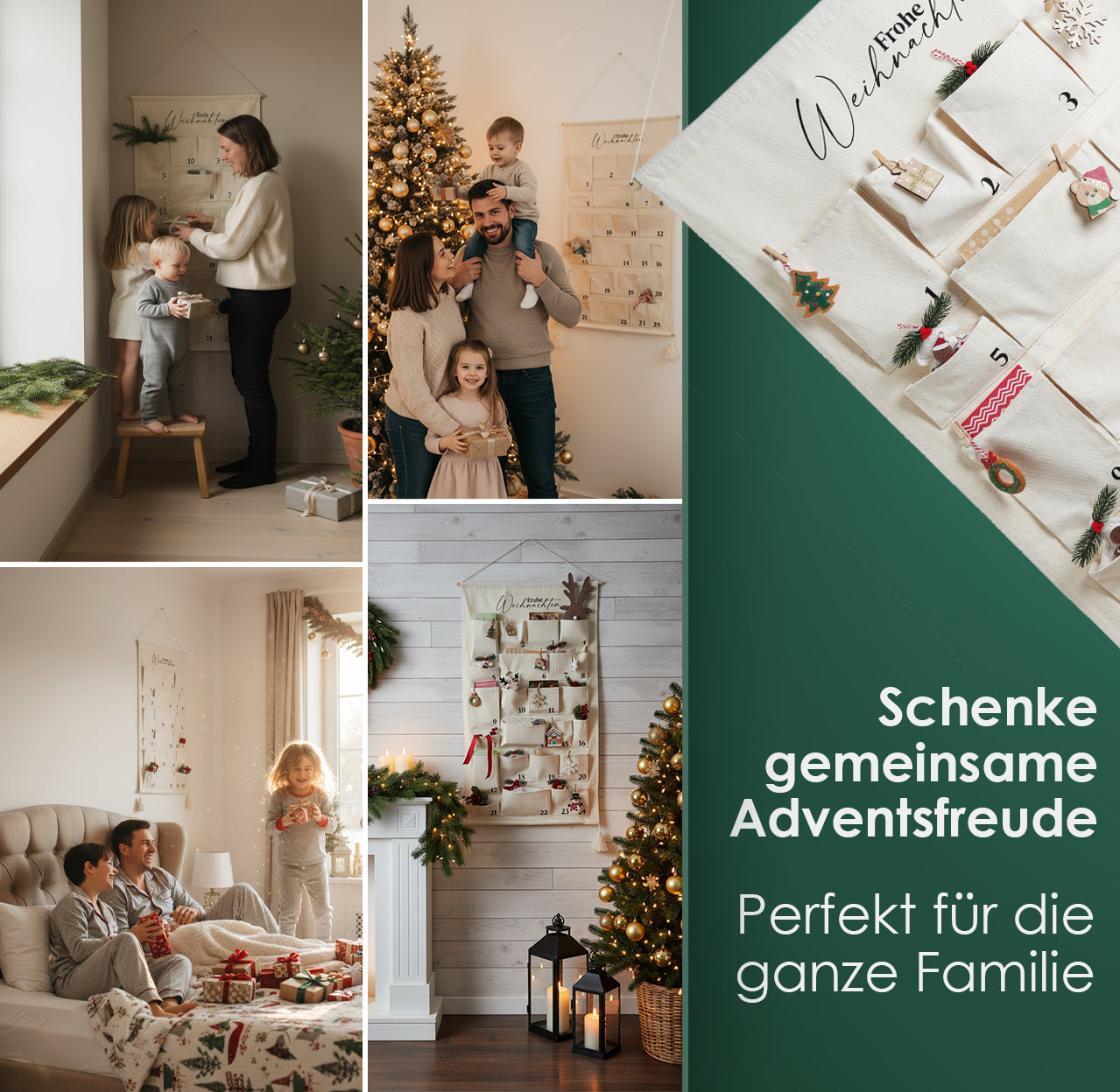 Adventskalender Stoff zum Befüllen – DIY & wiederverwendbar