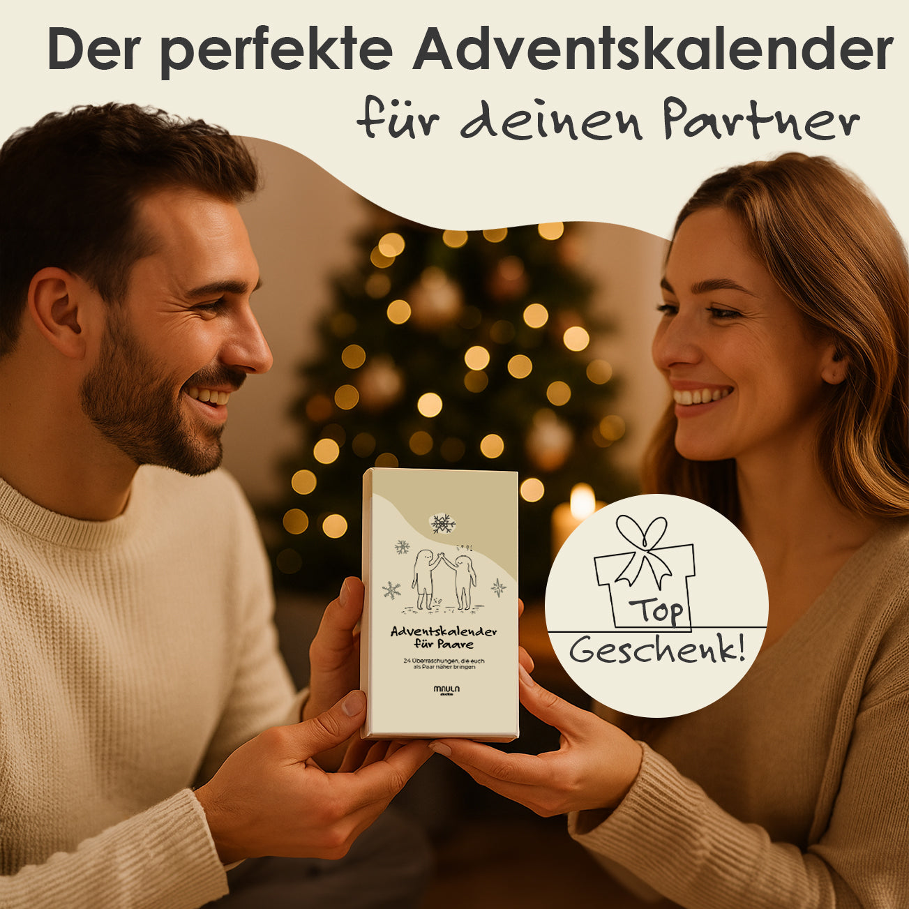 Adventskalender für Paare 2025 - 24 Karten für mehr Nähe & Liebe