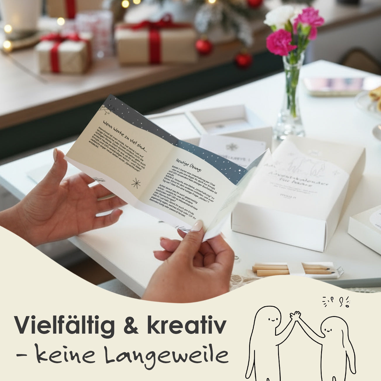 Adventskalender für Paare 2025 - 24 Karten für mehr Nähe & Liebe