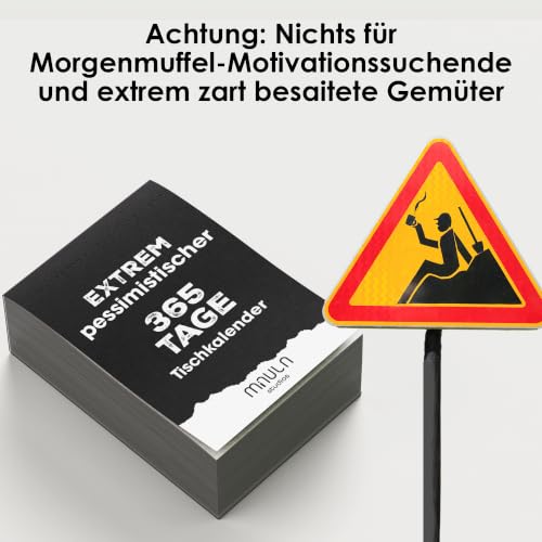 Demotivierender Abreißkalender 2027 Papierdetail