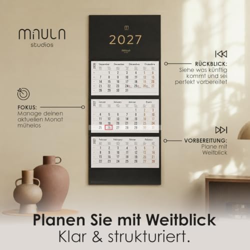 3 Monatskalender 2027 Detailansicht