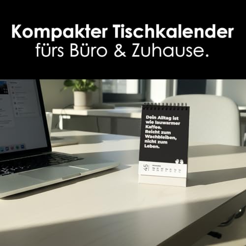 Demotivierender Tischkalender 2027 Formatansicht