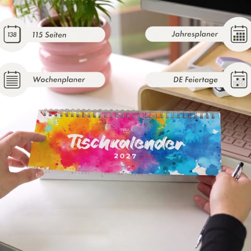 Tischkalender 2027 Rainbow Designansicht