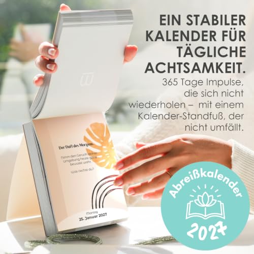 Achtsamkeits Abreißkalender 2027 neues Design Geschenkidee
