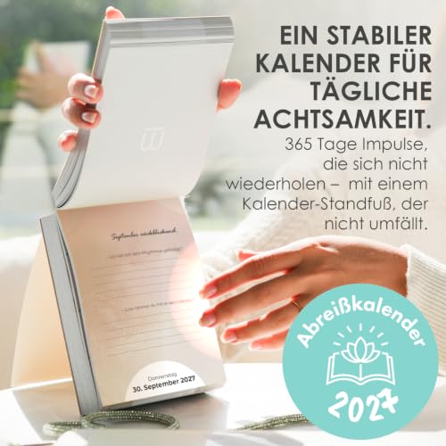 Achtsamkeits Abreißkalender 2027 Floral Geschenkidee