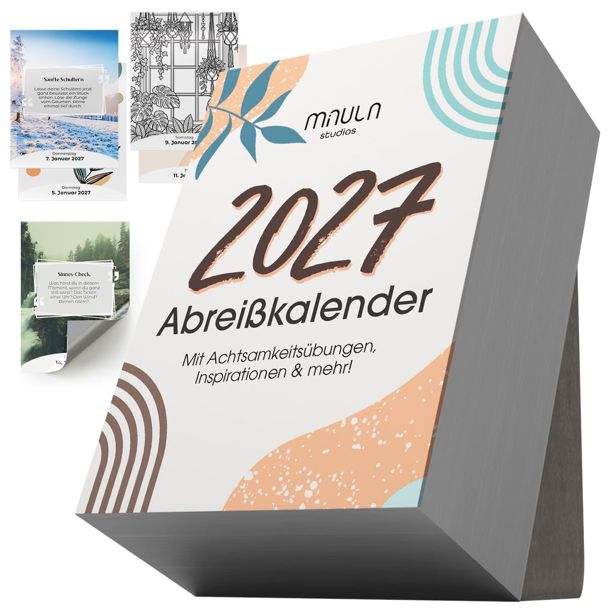 Achtsamkeits Abreißkalender 2027 neues Design im Alltag