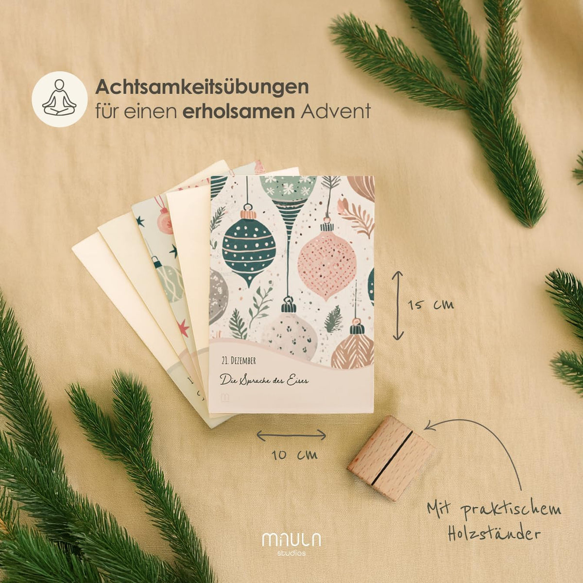 Achtsamkeits-Adventskalender 2026 – 24 Impulse – Pastell – Details, Bild 5