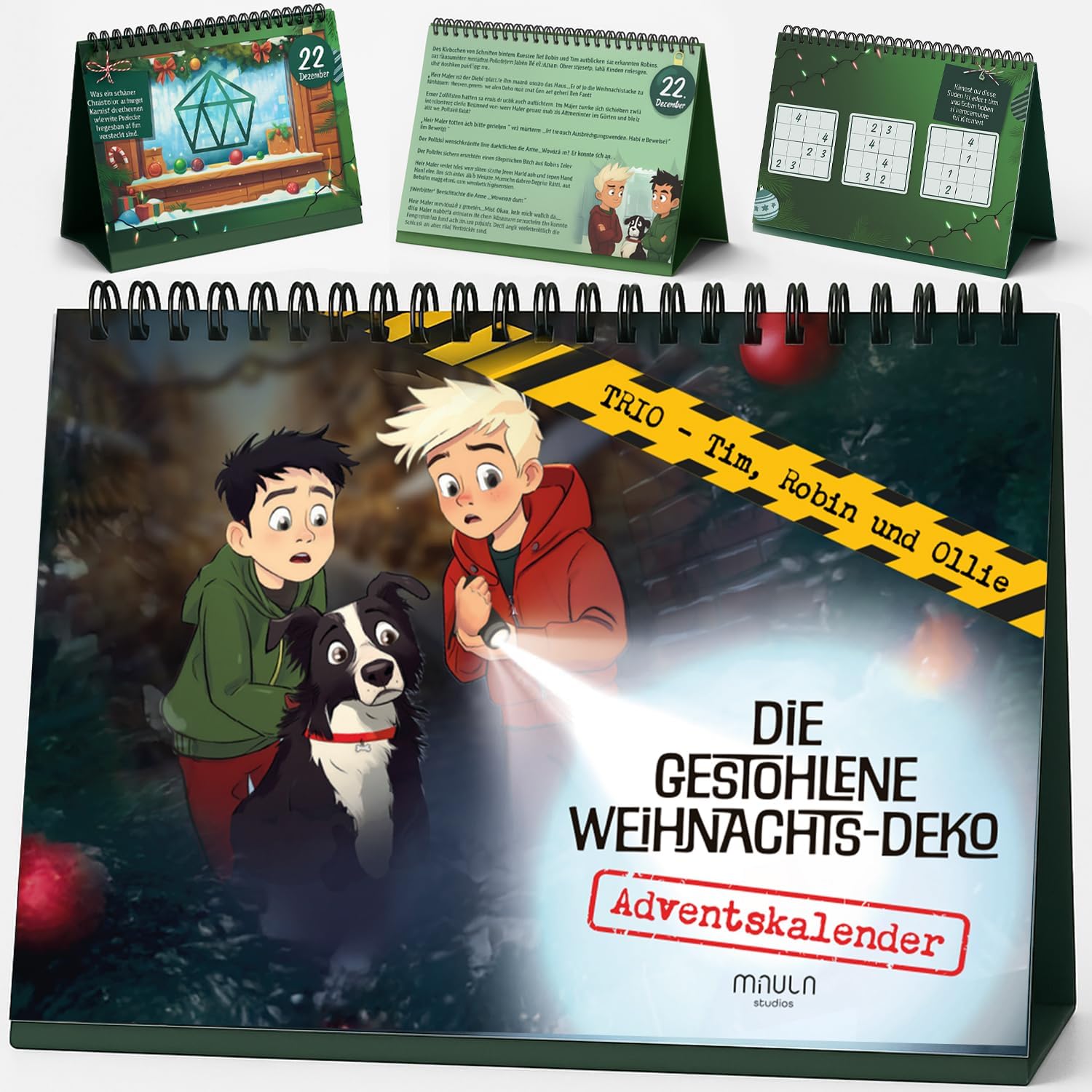 Adventskalender Kinder 2025 – Detektiv-Rätsel mit 24 Knobelaufgaben