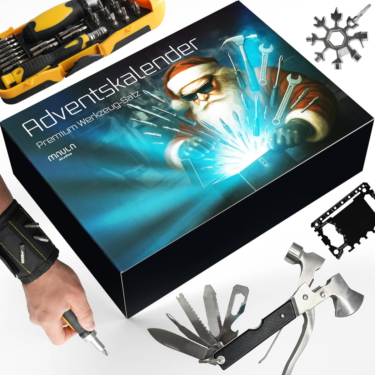 Werkzeug Adventskalender 2026 – 24 Tools für Heimwerker – Produktansicht