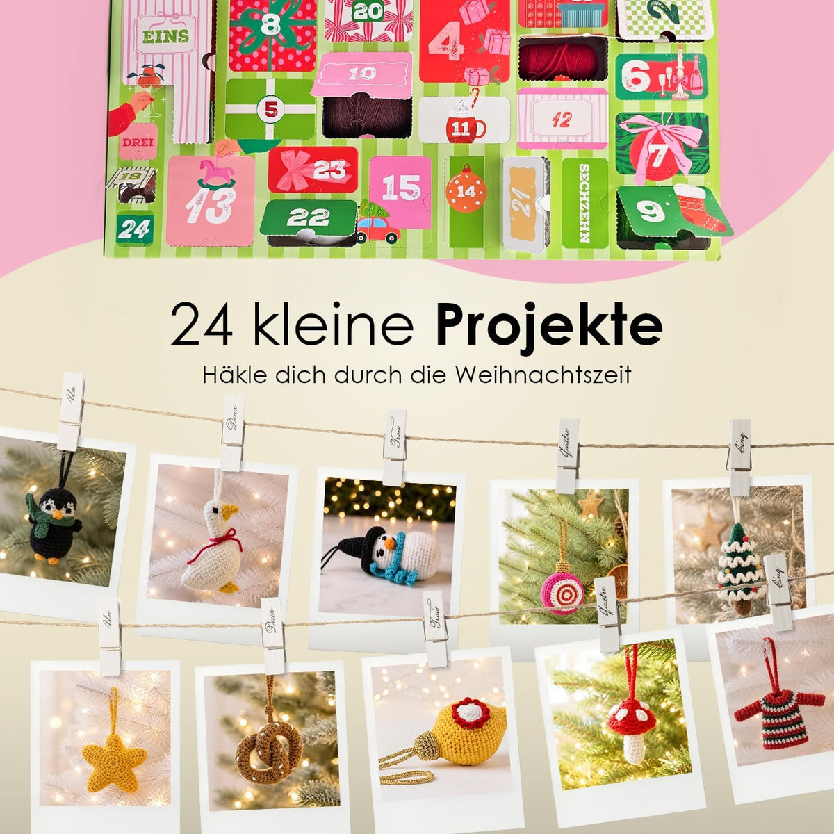 Häkel-Adventskalender 2026 – 24 Amigurumi-Projekte – Details, Bild 7