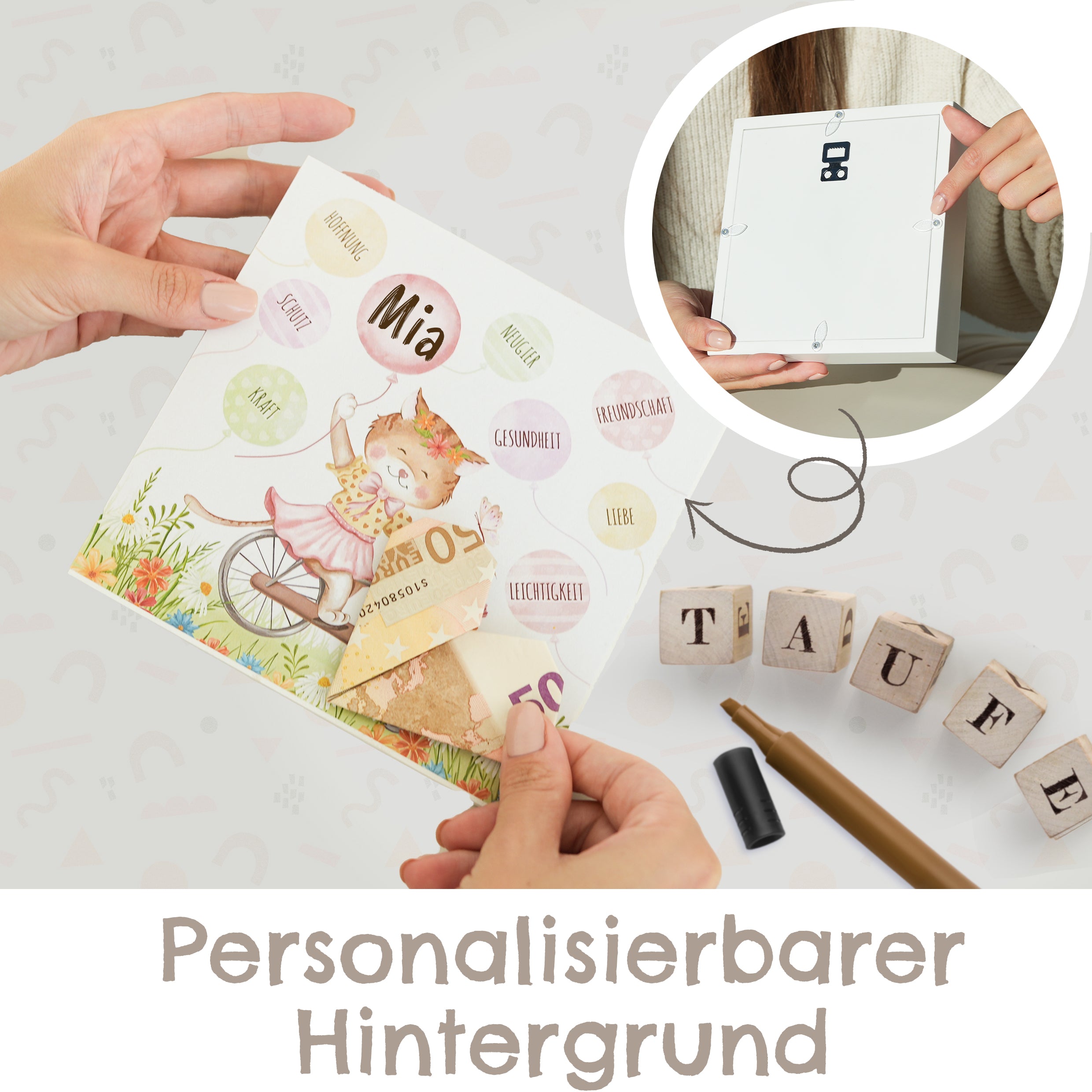 Personalisierbare Spardose