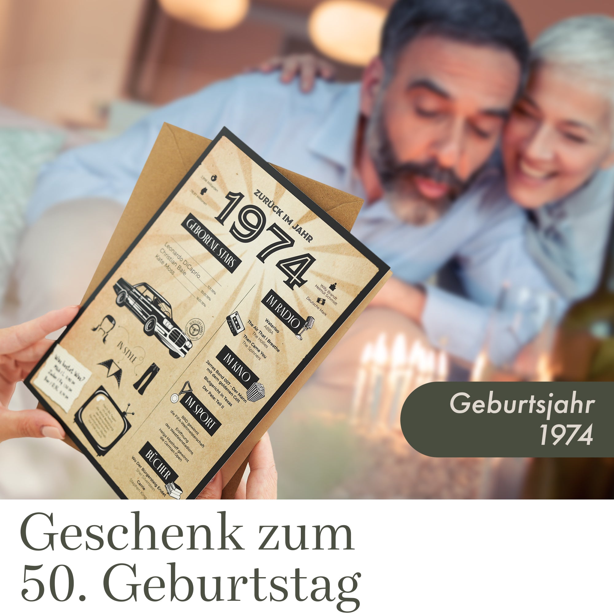 Geburtstagskarte - 50. Geburtstag