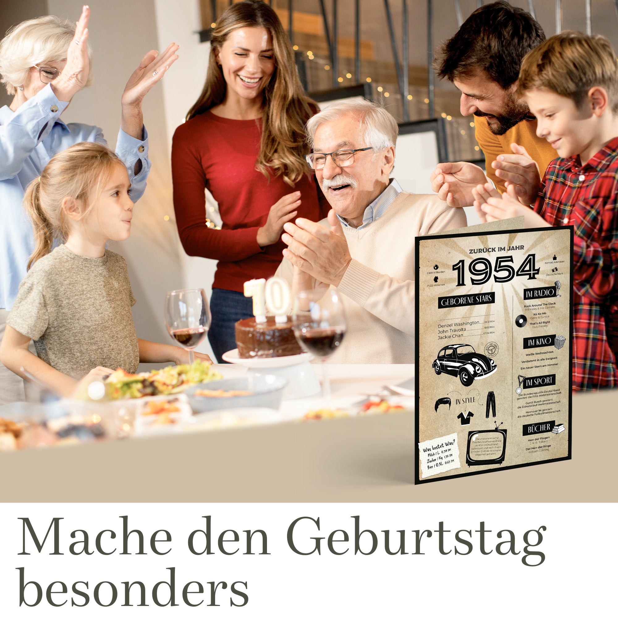 Geburtstagskarte - 70. Geburtstag