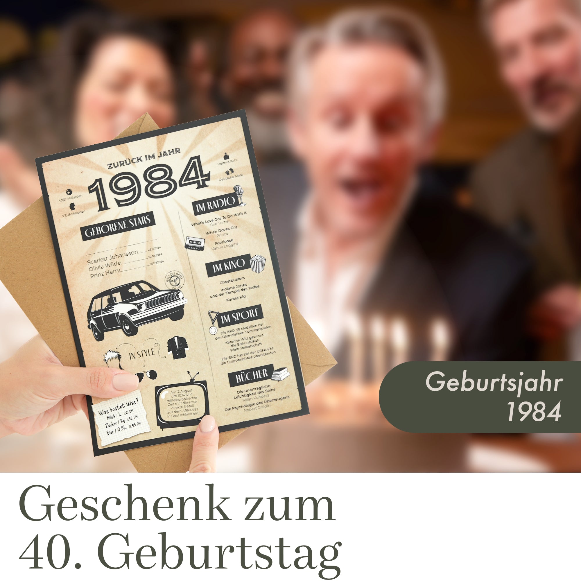 Geburtstagskarte - 40. Geburtstag