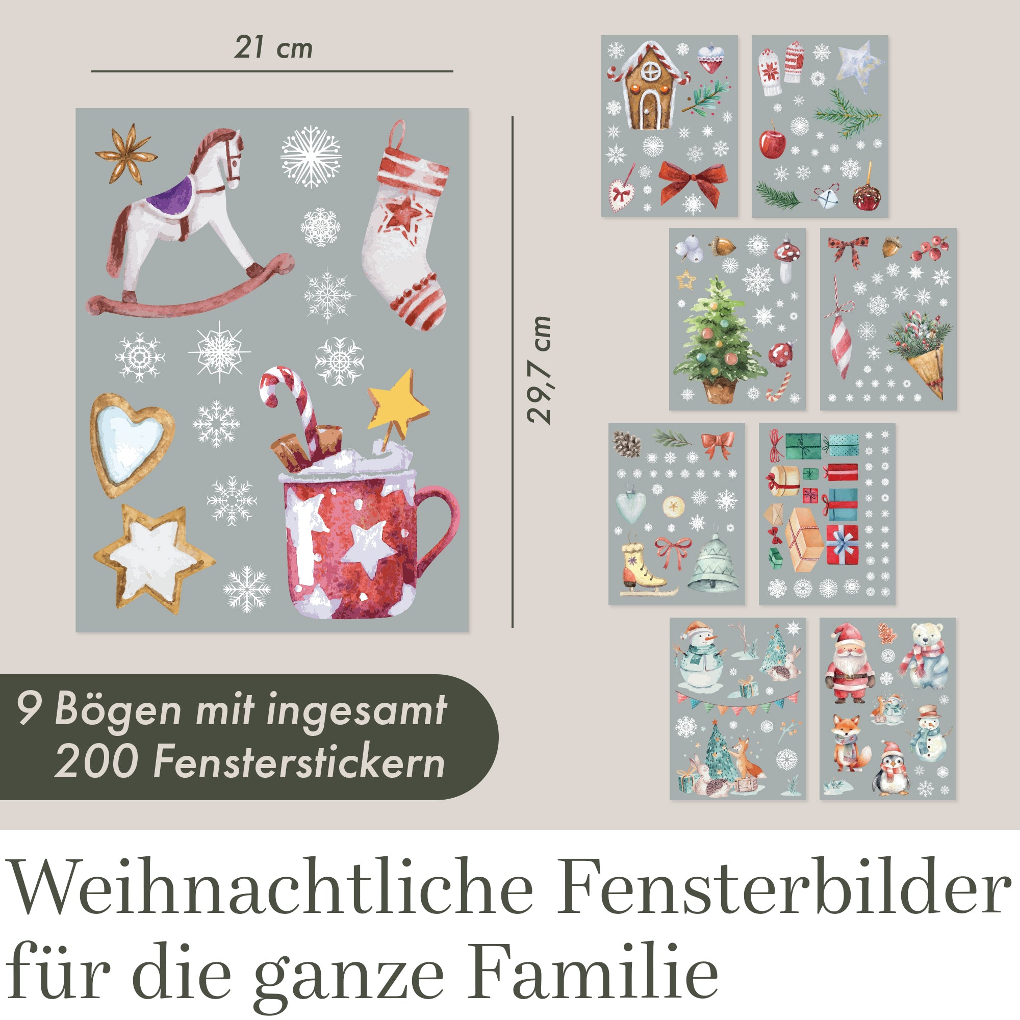 Fensterbilder Weihnachten