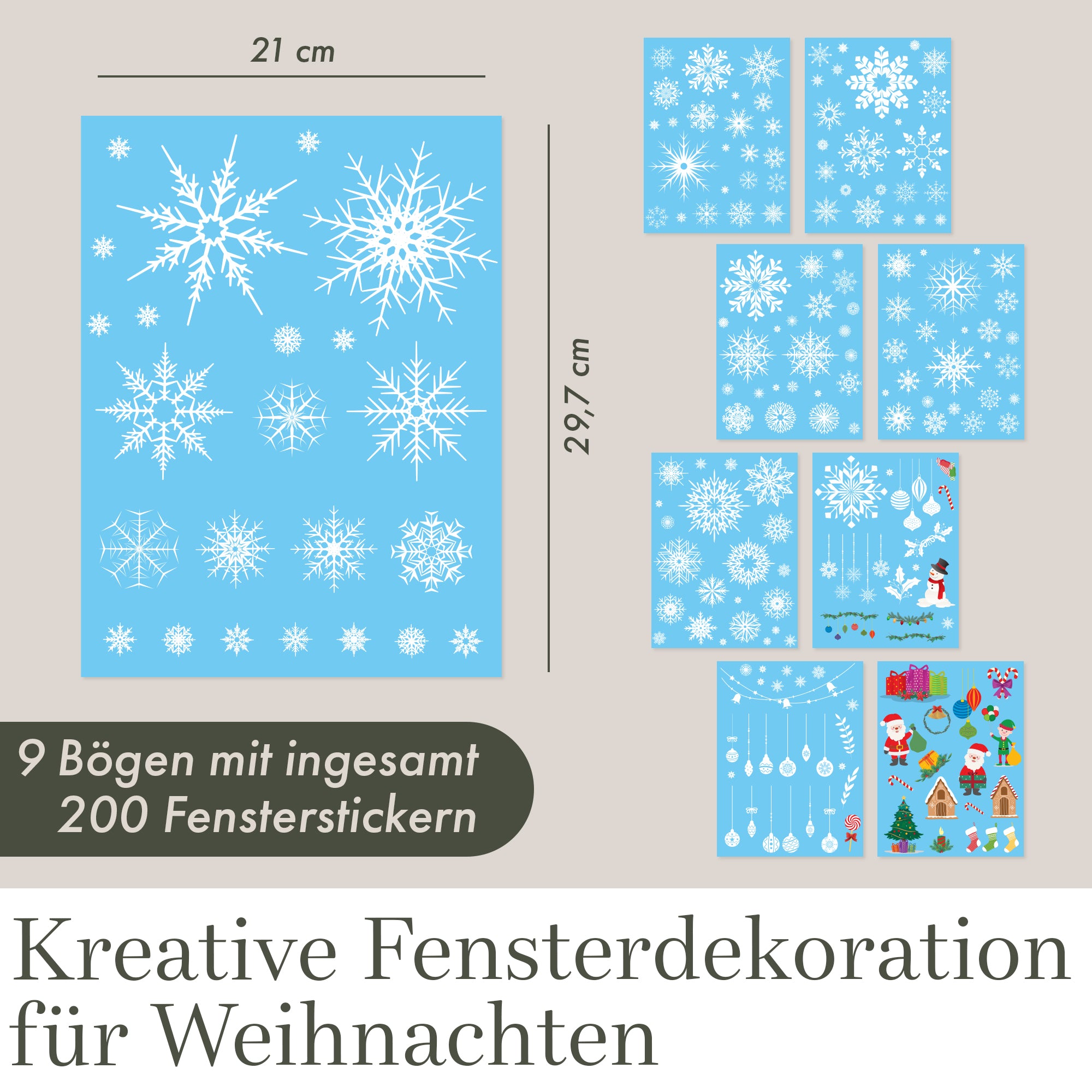 Fensterbilder Weihnachten