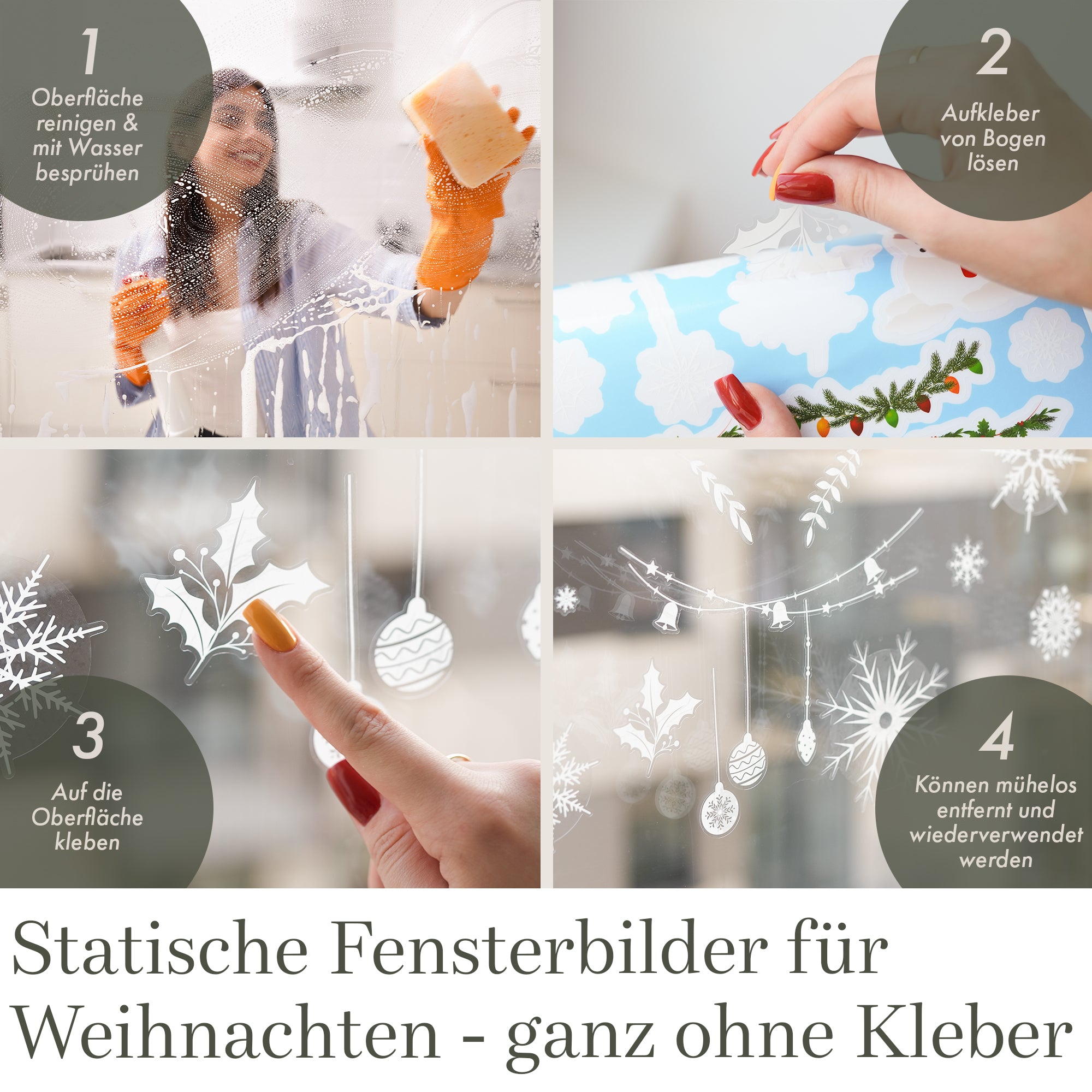 Fensterbilder Weihnachten