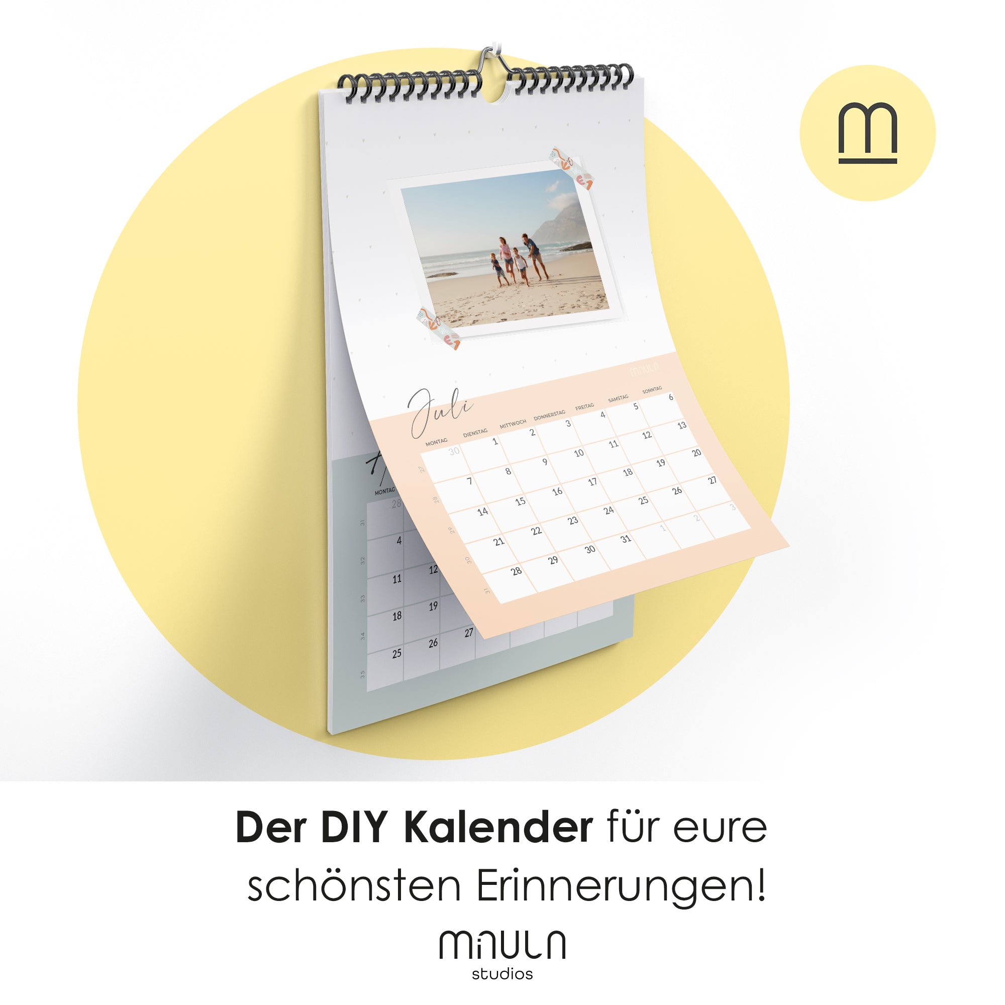 2025 Fotokalender A4 zum Selbstgestalten Bunt