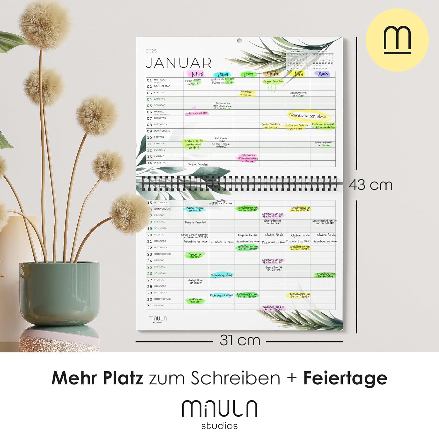 Familienkalender - 2025