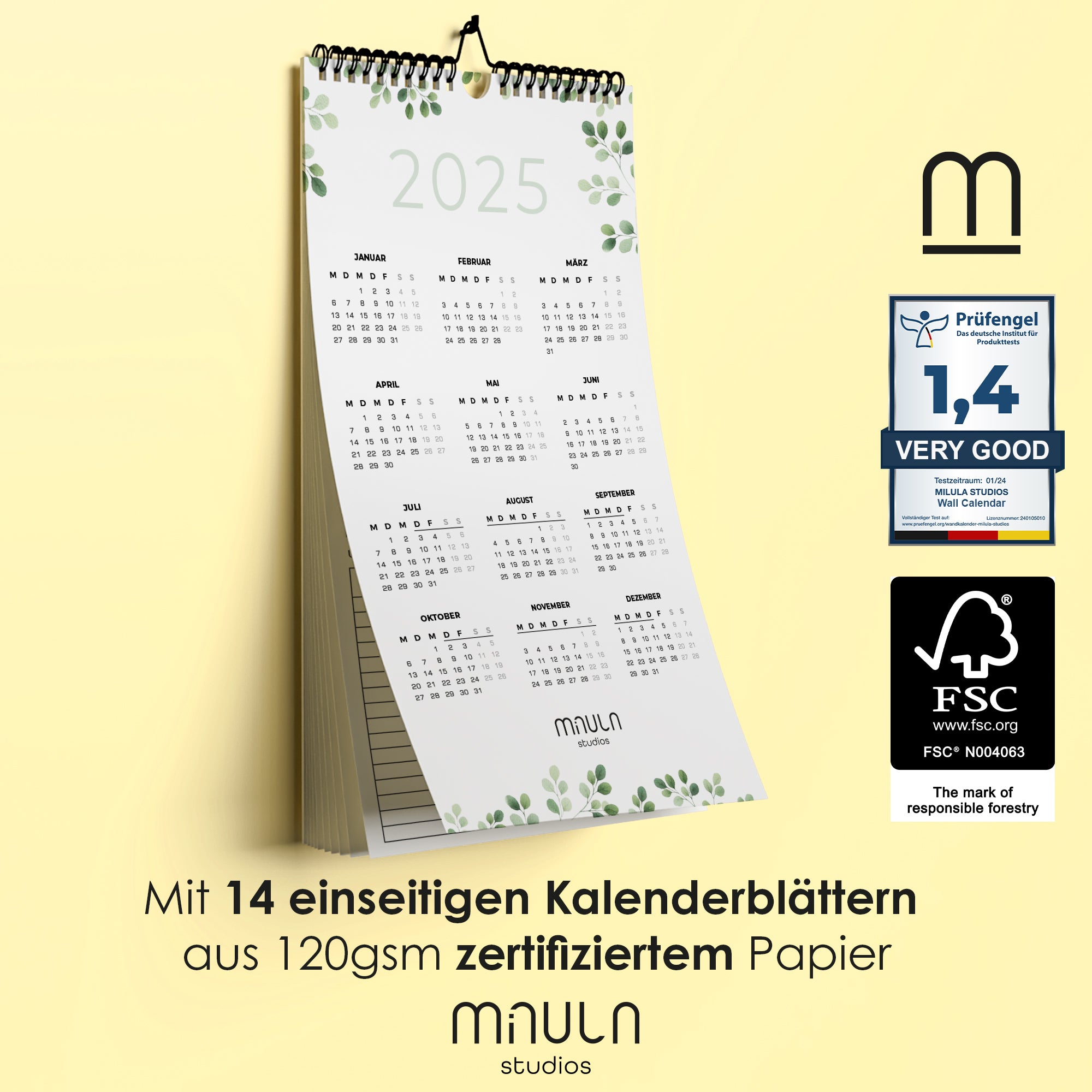 Wandkalender schmal - 2025