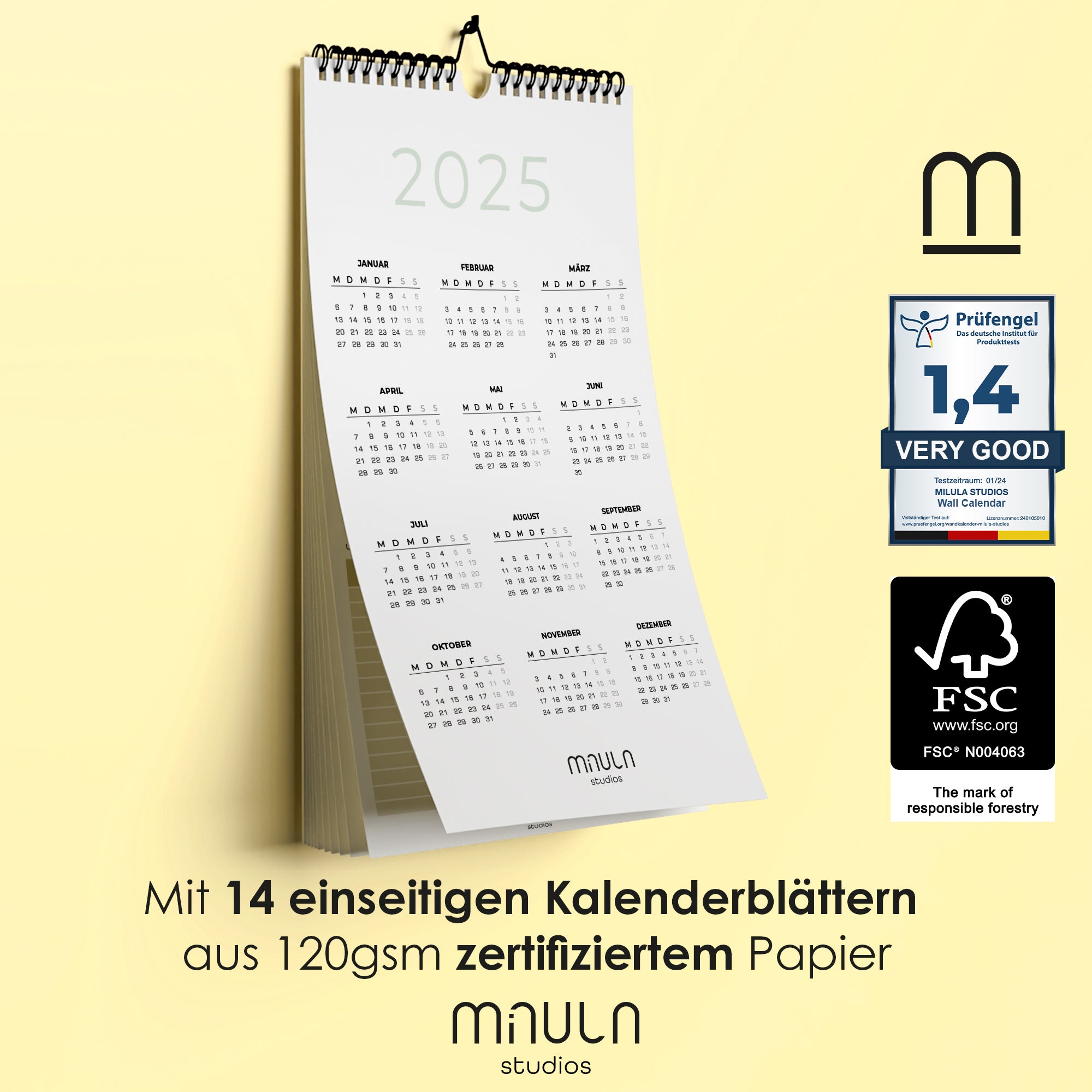 Wandkalender schmal - 2025