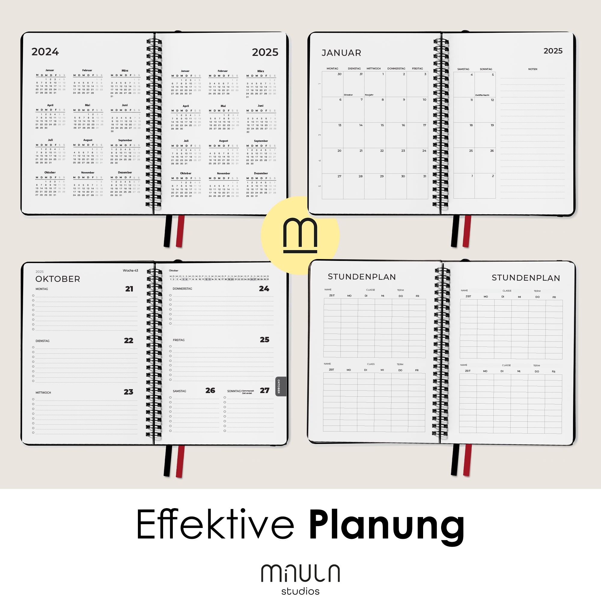 Softcover Terminplaner A4/A5 - 2025