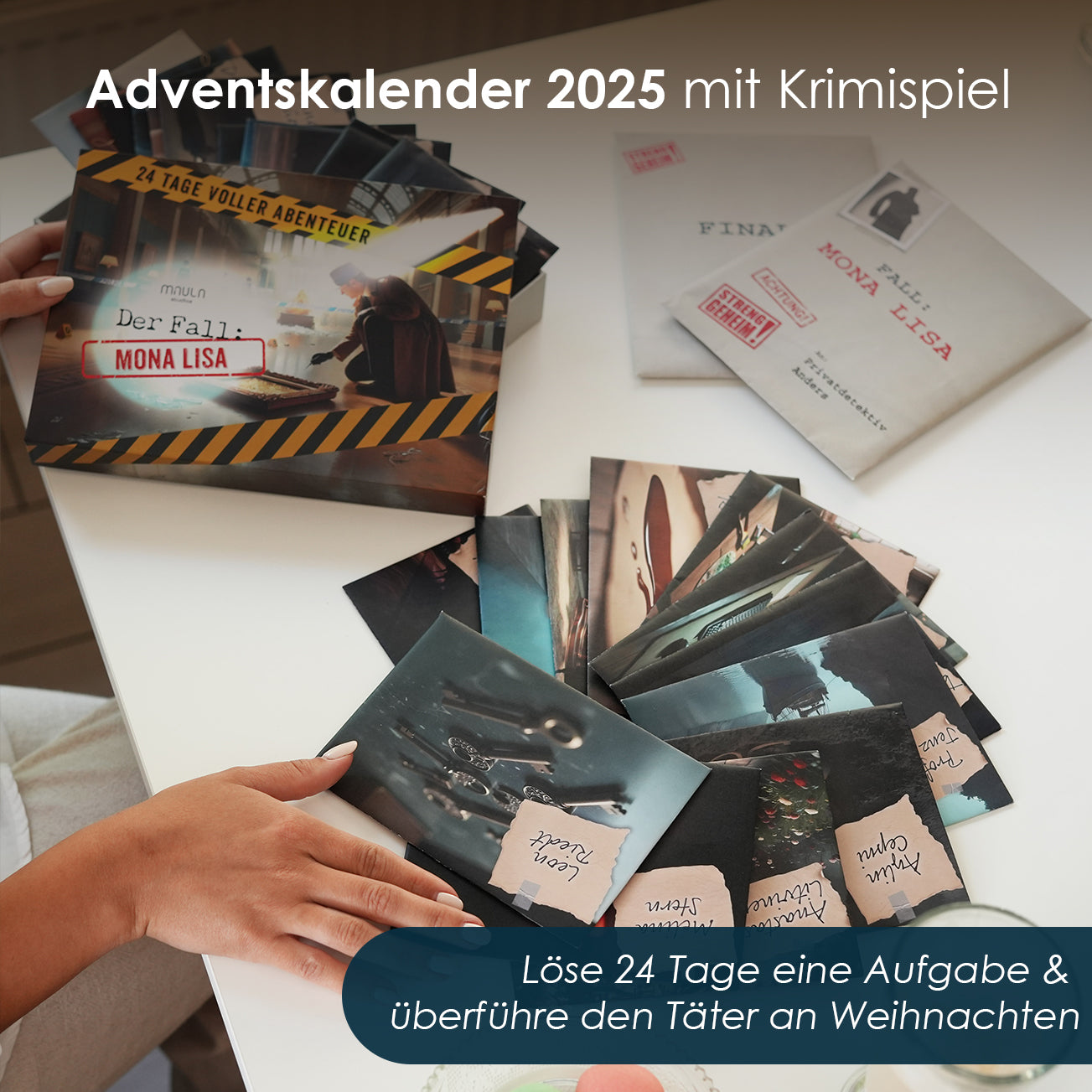 Rätsel Adventskalender 2025, Der Fall: Mona Lisa