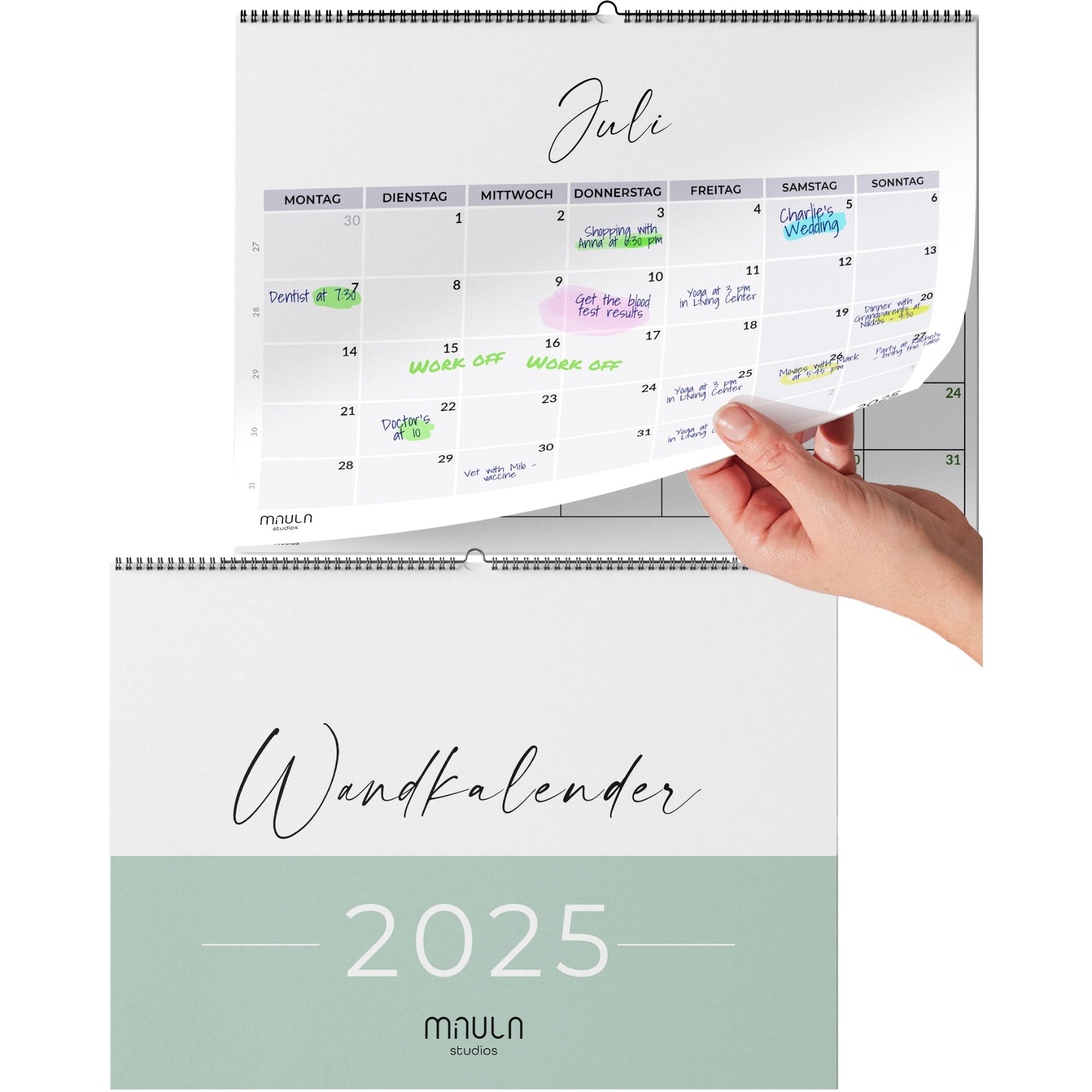 Wandkalender Querformat 2025