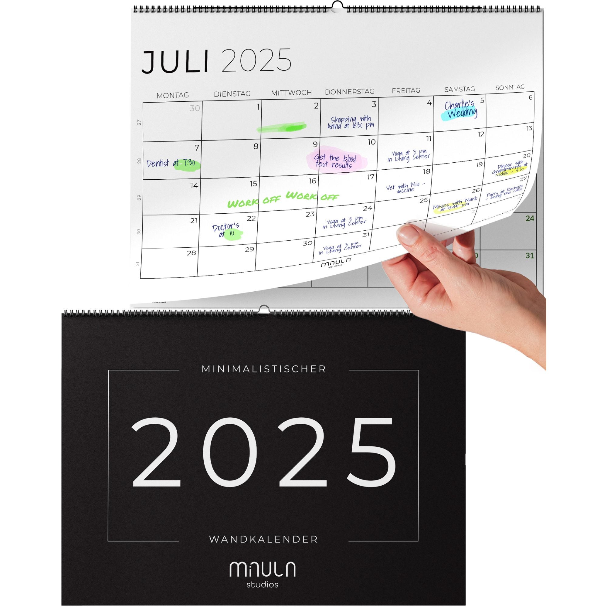 Wandkalender Querformat 2025