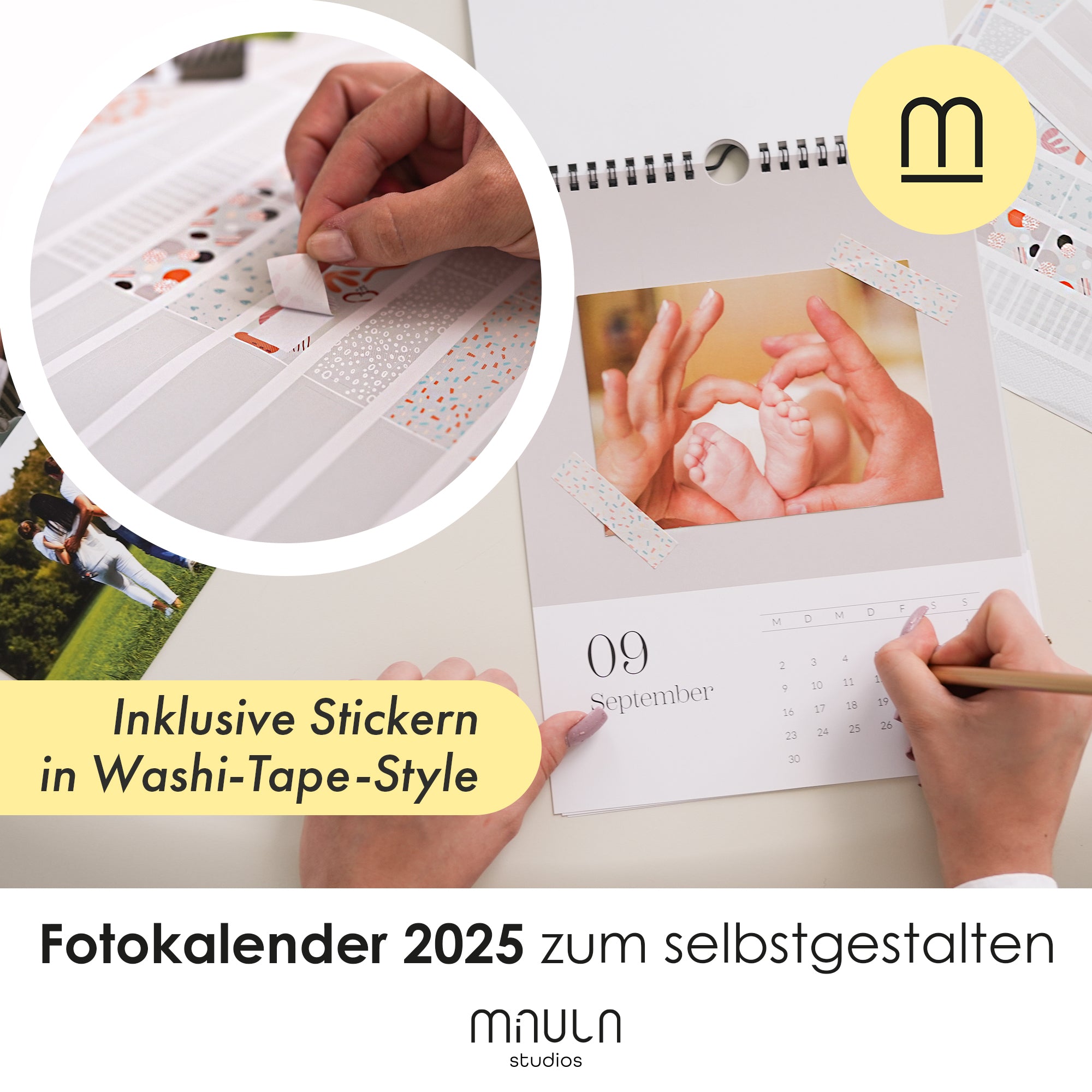 2025 Fotokalender A4 zum Selbstgestalten Bunt