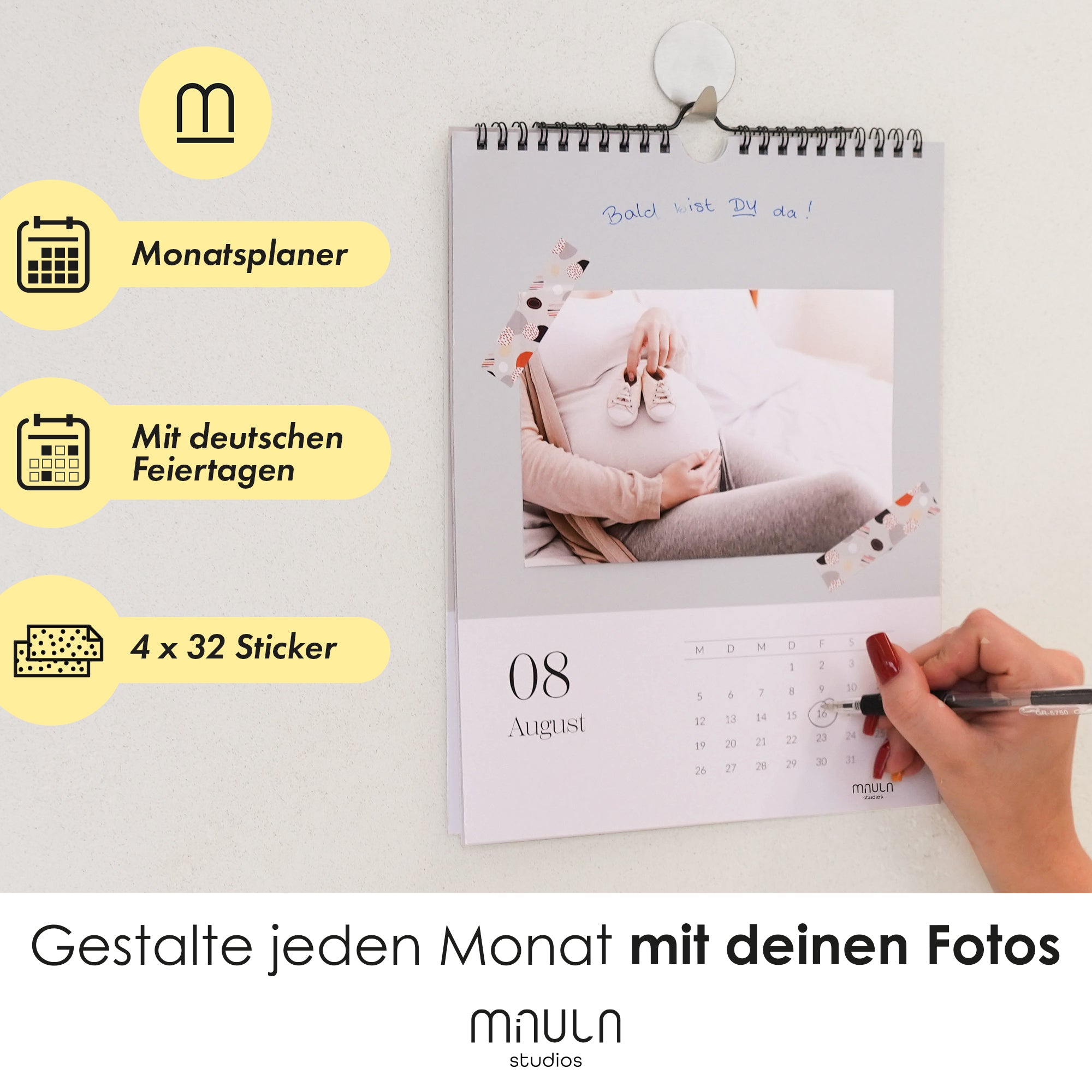 2025 Fotokalender A4 zum Selbstgestalten Bunt