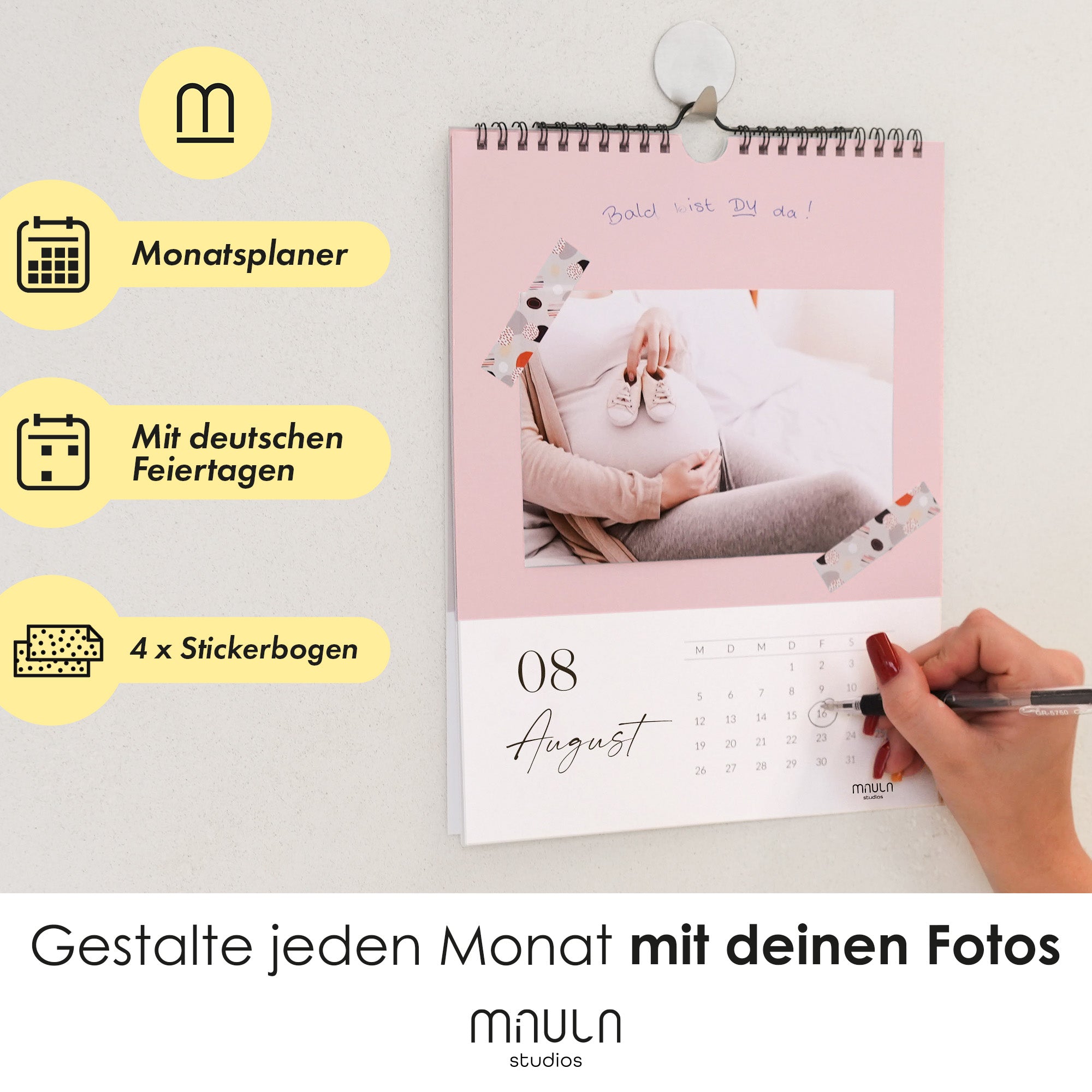 2025 Fotokalender A4 zum Selbstgestalten Bunt