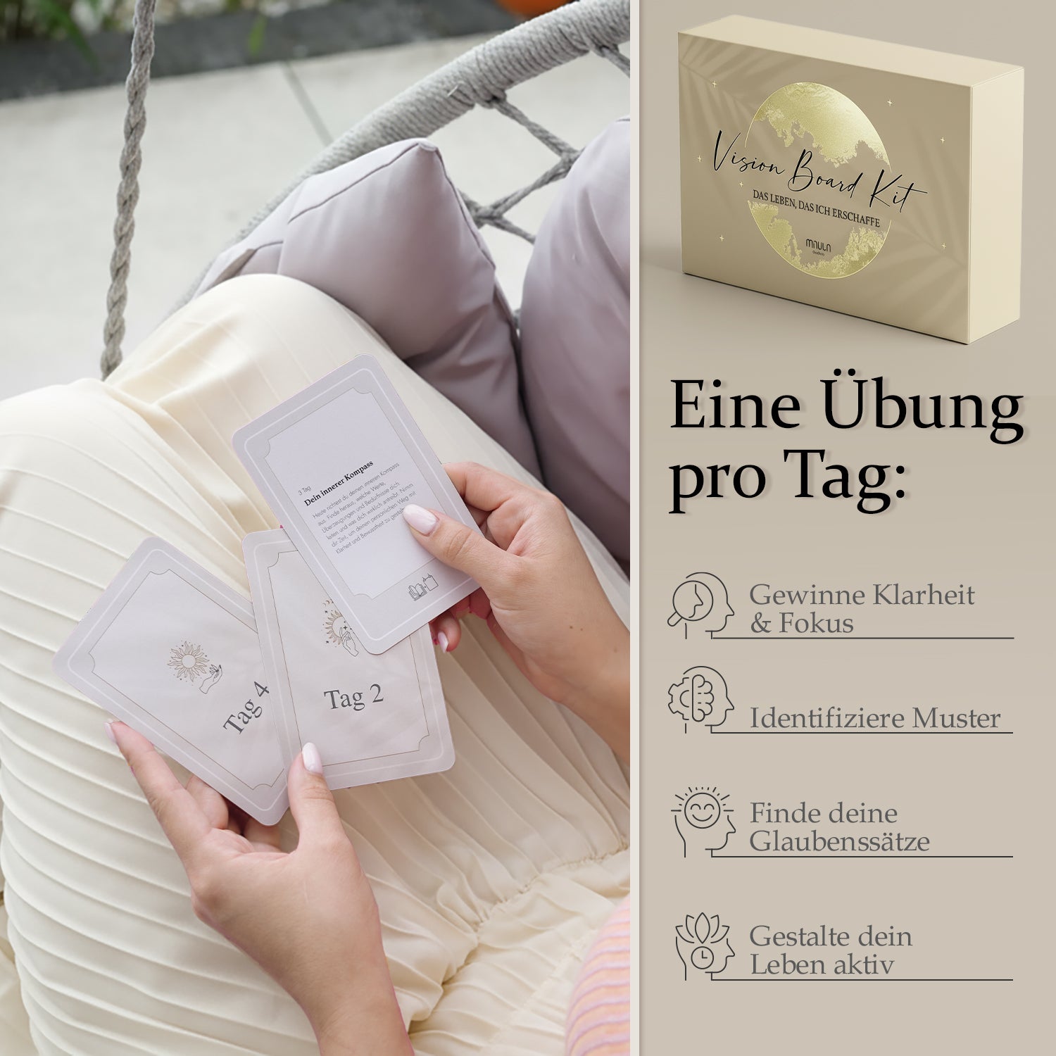 Vision Board Set 2026 - Achtsamkeit & Motivation in 24 Karten