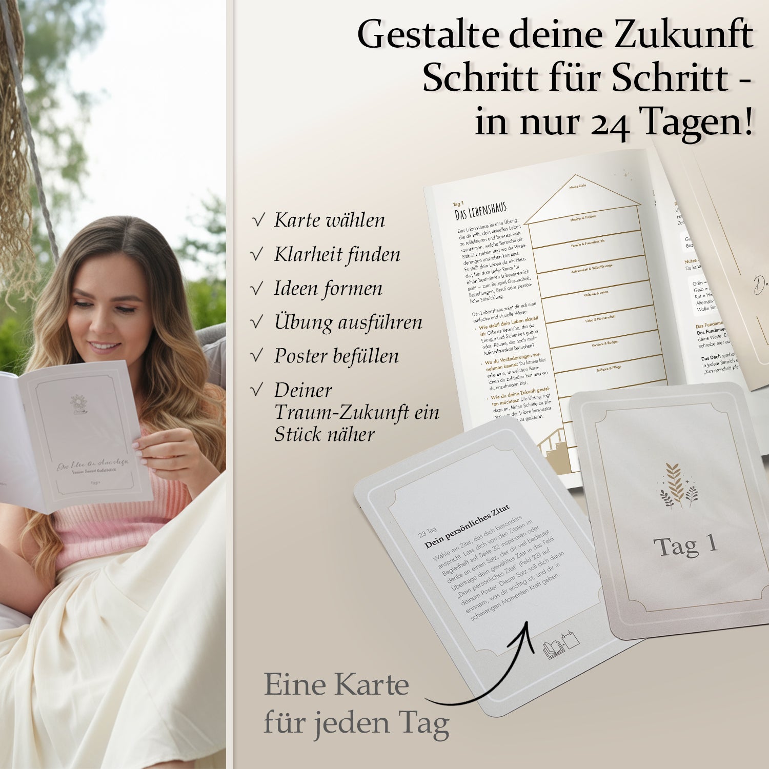 Vision Board Set 2026 - Achtsamkeit & Motivation in 24 Karten